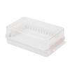 Butter Keeper Butter Stick Holder with Transparent Lid Butter Dish for Refrigerator BPA-Free Butter Storage Rack for Cheese Margarine