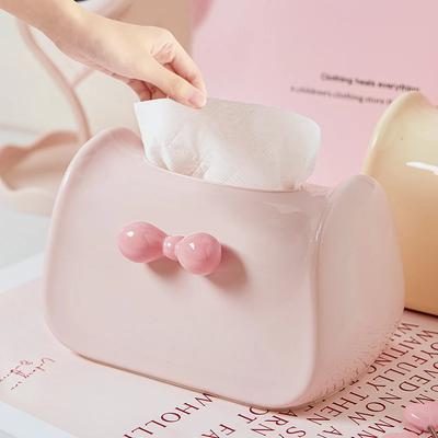 Dopamine Tissue Box Living Room Household Decoration Fashion Napkin Box Creative Advanced Sense Desktop Cute Paper Storage Tools