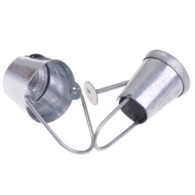 2Pcs/Set 1:12 Dollhouse Miniature Metal Water Bucket Kettle Model Furniture Toys