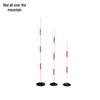 PVC Red & White Sports Training Obstacle Pole Set