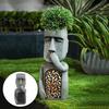 10 Inch Moai Monolith Garden Sculpture in Easter Island Resin