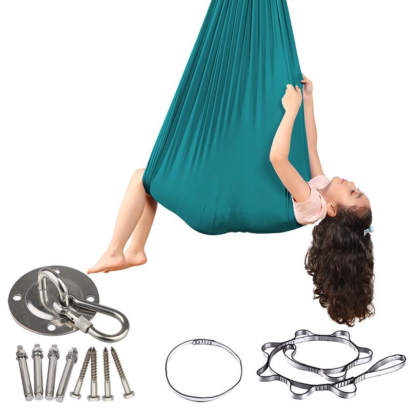 Elastic Sensory Hammock Chair for Kids - Indoor/Outdoor Swing with Accessories