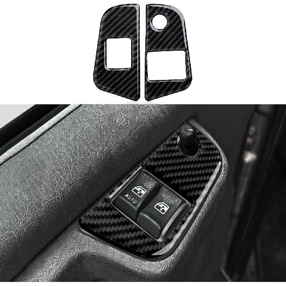 For Express Door Panel Carbon Fiber Cover Trim Decals Accessories for Chevrolet Express/GMC Savana 1500 2500 3500 2003 - Present Interior Sticker