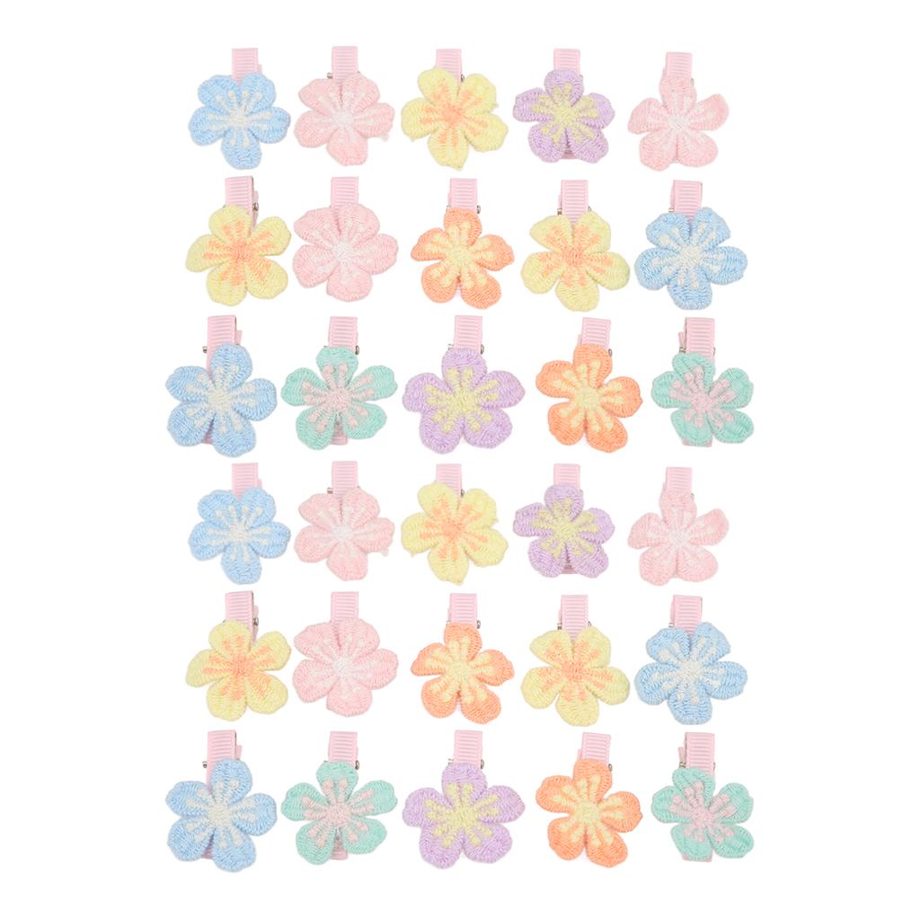 30 Stück Hundehaarschleifen Blumen Topknot Hund Kopfschmuck Topknot Stilvolle Haustierpflege-Accessoires für Welpen Katzen