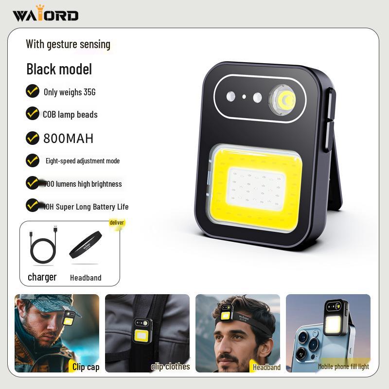 

Weiwode Ultra-Bright Headlamp with Magnetic Headband and Induction Charging