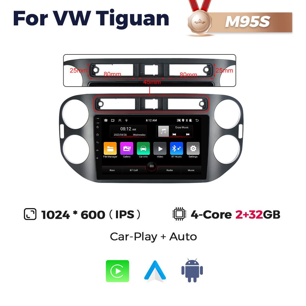 Navifly 8Core Android All In One Car Radio For VW Volkswagen Tiguan 1 NF 2006 2008-2016 Intelligent System Multimedia Player GPS