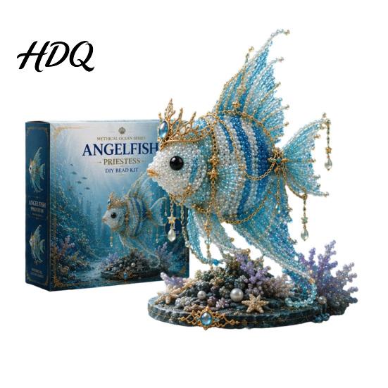 Marine Decor DIY Kit Mythical Ocean Bead for Beginners 3D Beaded Animal Making with Instructions Sea Creatures Beads Unique Designs and Pattern