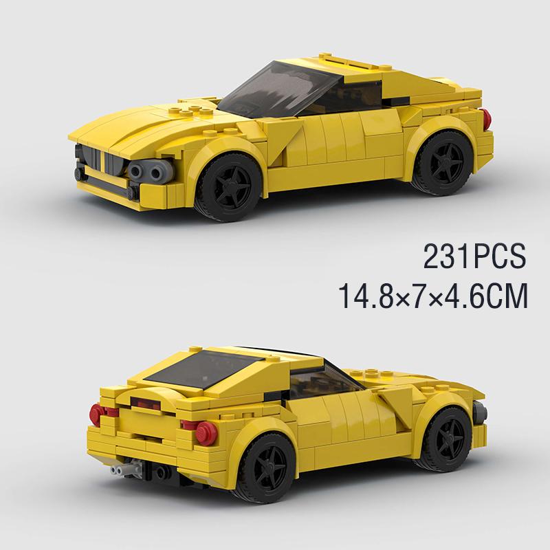 MOC Speed Racing City Car Building Blocks Great Vehicle Model Sport Brick Toys Desk Ornaments Christmas Gift For Kids Boyfriend