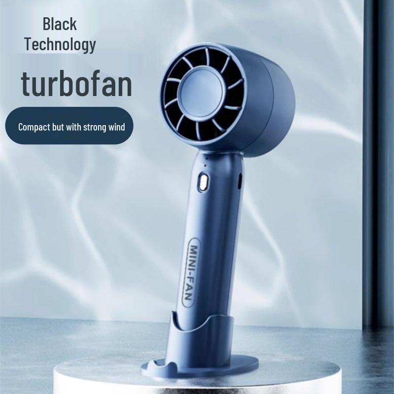 Portable Mini Handheld Fan with Long Battery Life, Silent Operation, and Strong Wind for Home or Student Use - T10