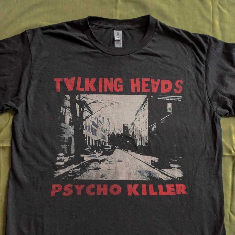 Talking Heads Psycho Killer унисекс черная футболка QT3906 Унисекс футболка S