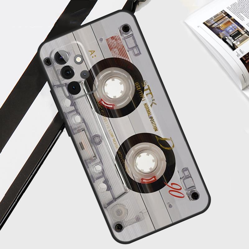 Vintage Cassette tape retro style Case For Samsung Galaxy A12 A22 A32 A52 A56 A36 A26 A16 A06 A54 A34 A14 A13 A53 A15 A35 A55