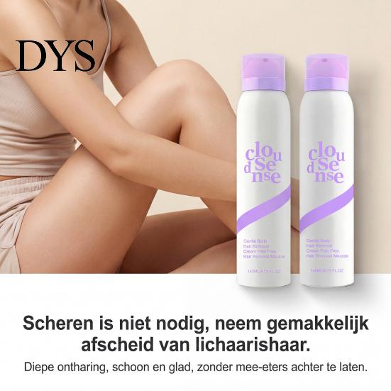 Gentle Hair Removal 1/2Pcs 140ML Mousse Pain Free Fast Acting Moisturizing Full Body Arm Leg Underarms Facial Remover Depilatory Cream Lightweight