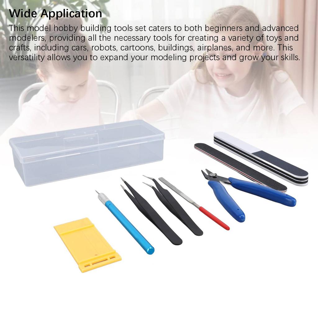 Modellbauwerkzeuge Bastelset Leichtgewichtig Tragbar Modellbauer Grundwerkzeuge Bastelset für Handarbeit