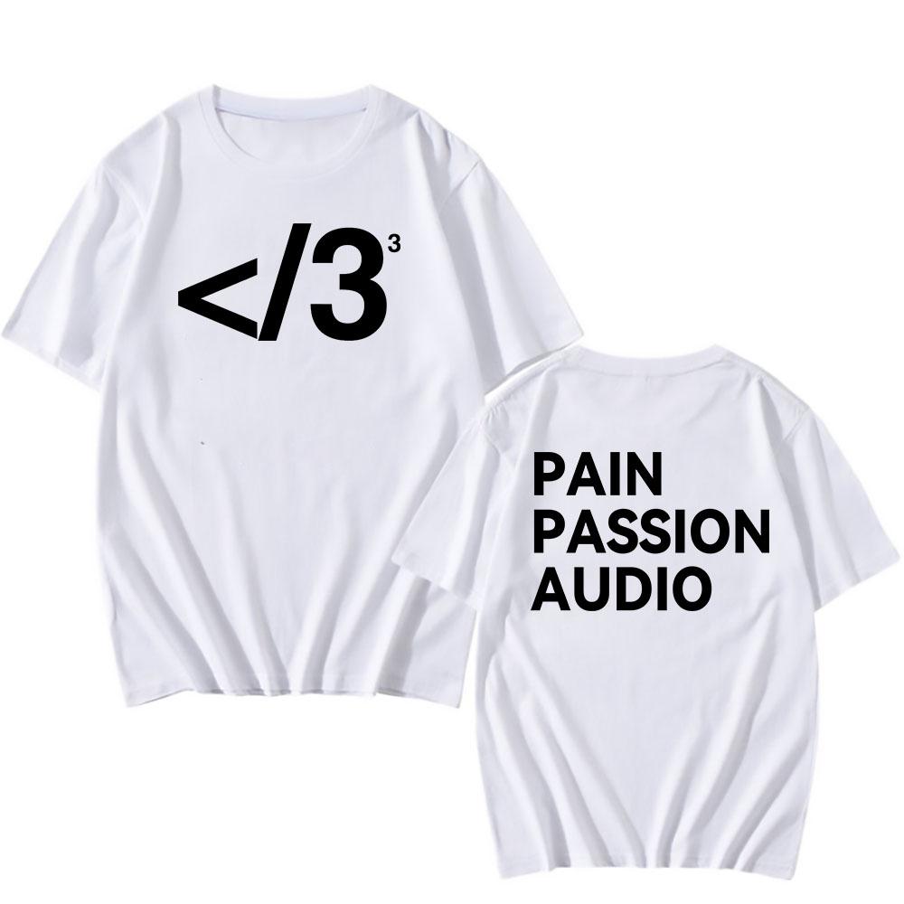 PAIN PASSION AUDIO Destroy Lonely T-shirt Cotton Short Sleeve Male Tshirts Streetwear Unisex Loose Fashion Men Women T Shirt Tee
