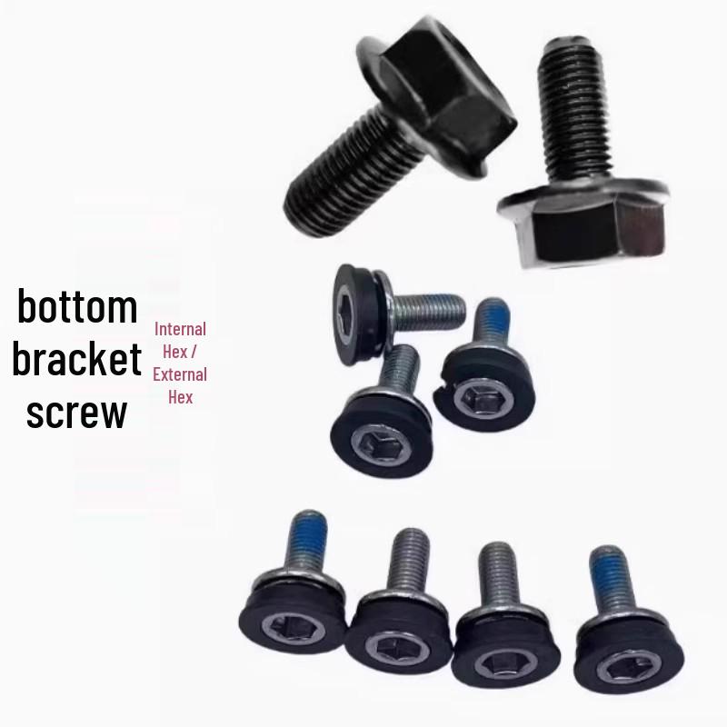 Bicycle Crankset & Bottom Bracket Screw for Square Hole