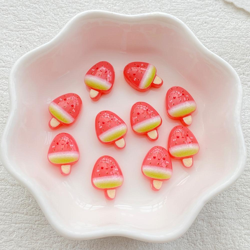 30pcs Mix Resin Colorful Mini Fruit Ice Cream Nail Art Flatback Stone Applique DIY Christmas Charms Scrapbook Decor Crafts