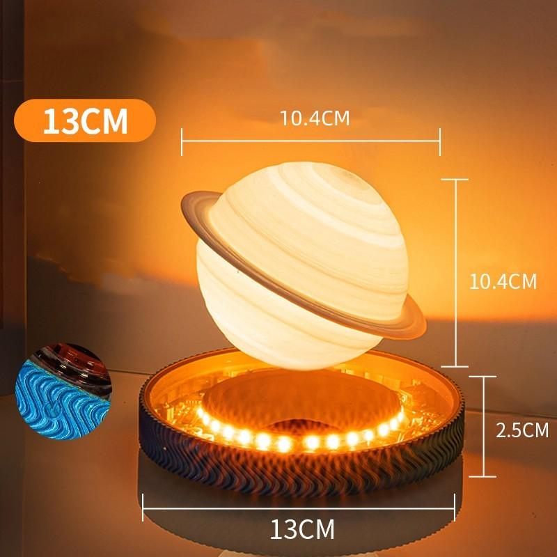 Magnetic Levitating Bulb Saturn Moon Lamp Levitating Rotating Table Lamp Creative Office Home Decoration Unique Christmas Gifts