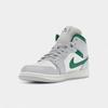 Jordan 1 Mid White Pure Platinum Pine Green