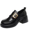 Fashion 2024 Japanese Style Lolita Shoes Women Vintage Chunky Loafers Slip On Black Single Pumps British Women Cosplay JK Uniform Shoes