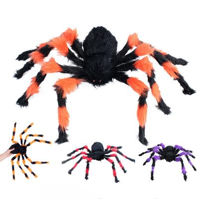 Scary Bar Decor Halloween Supplies Haunted House Decoration Plush Spider Halloween Props Plush Toy