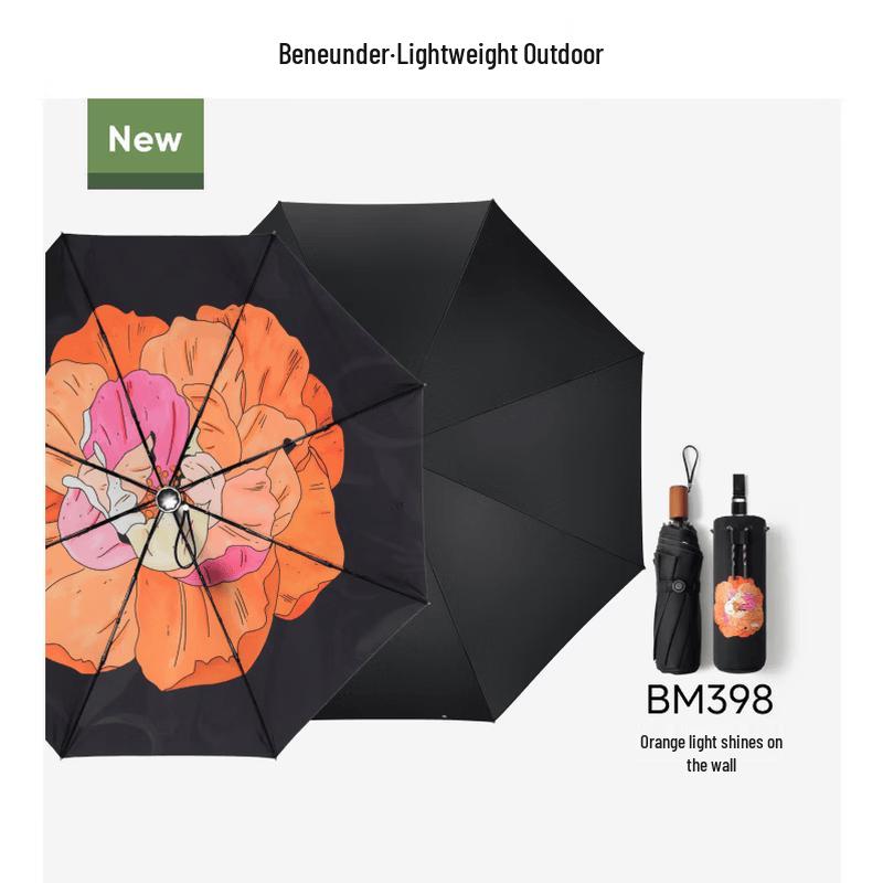 Beneunder BM398 Portable Three-Fold UV Protection Umbrella