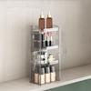 Vertical Clear Makeup Organizer Transparent Lipstick Storage Box Makeup Shelf  Cabinet Organizer