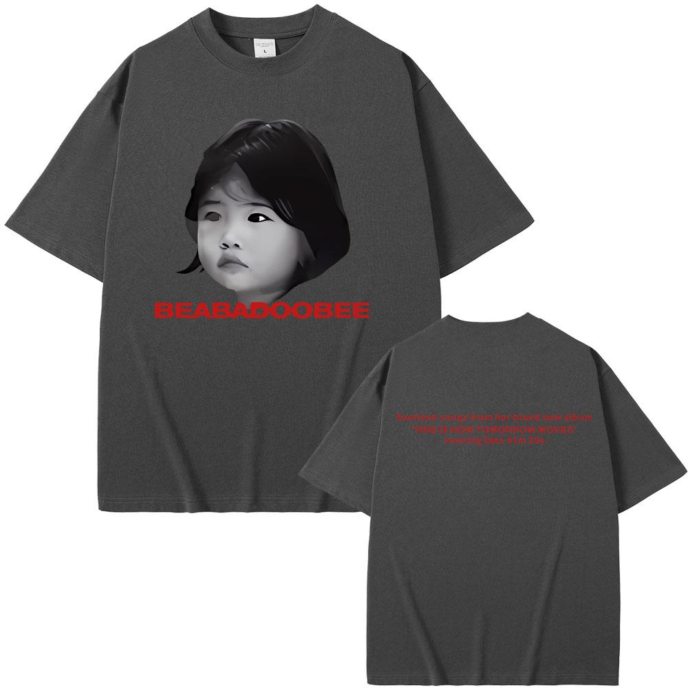 Beabadoobee T-skjorte Dette er hvordan morgendagen beveger seg Album Grafisk T-skjorte Menn Kvinner Mote Rund hals Oversized Kortermet T-skjorter
