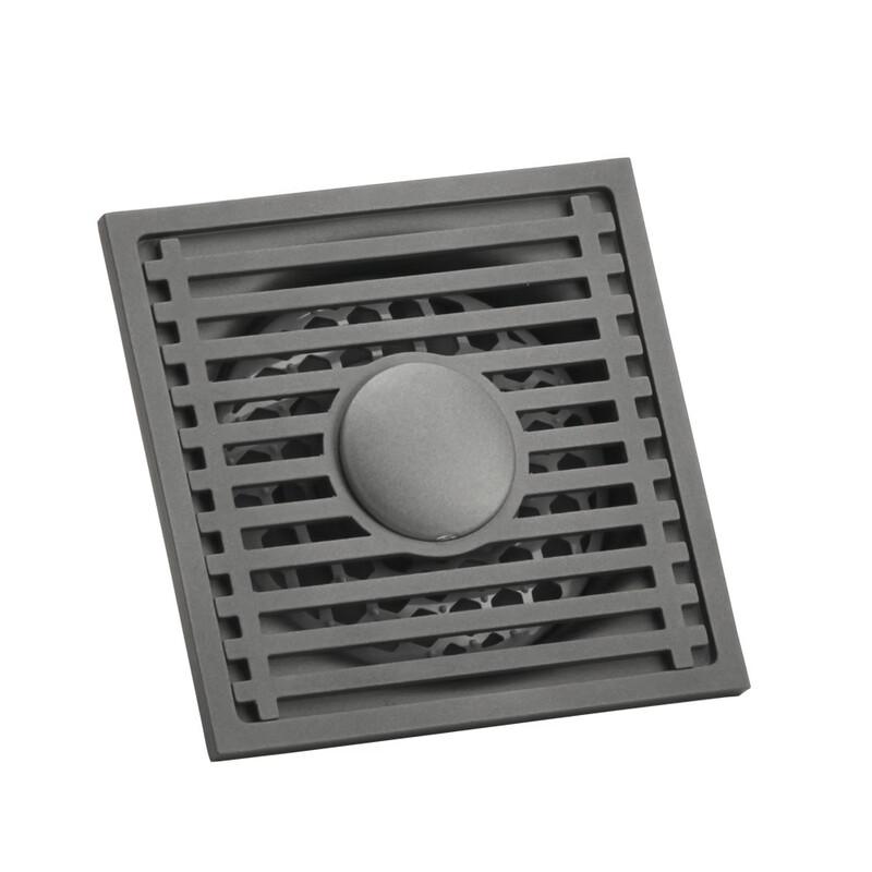 Wutuo Stainless Steel Square Floor Drain with Bamboo Grate