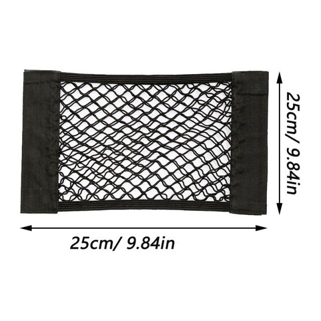 Car Seat Elastic String Net  Sticker Mesh Storage Bag Auto Organizer Seat Back Bag Back Rear Storage Net Shipping Free