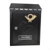 Wall Mount Mailbox Drop Box Locking Letter Magazines Post Business Metal Outdoor with Keys