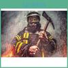 Diamond Mosaic Diamond 5d Painting Fire Brigade Picture Of Rhinestones Diamond Embroidery