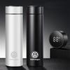 New Stainless Thermos Bottle LED Intelligent Temperature Measurement For Volkswagen Polo Golf Tiguan Passat Sharan Amarok T