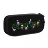 Classic Pikmin Family Fun Pencil Case Pencilcases Pen Box for Student Large Storage Bags Students School Zipper Stationery
