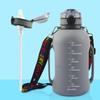 Collapsible Silicone Water Bottle, Large Capacity Leakproof Foldable Cup with Strap, BPA Free Portable Water Jug for Sports