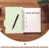 10 Sets A5 20-Hole Binder Index Dividers with 4 Colored PP Tabs for Notebooks and Loose Leaf
