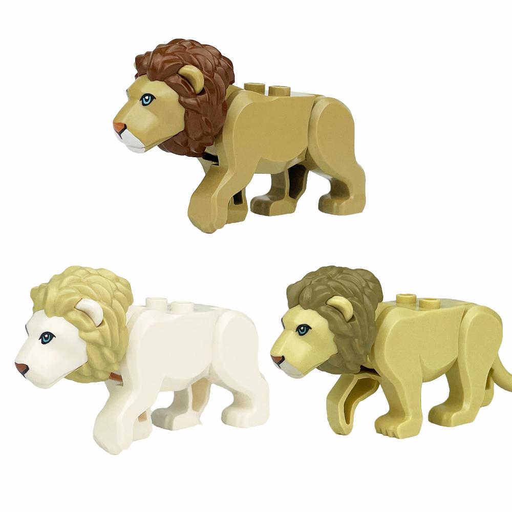 Confezione di Blocchi da Costruzione MOC Animali - Fattoria e Zoo Include Cervo Maculato Elefante Giraffa Orangotango Giocattolo Creativo