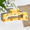 Uv-printed Square Gripper Sweet Fruit Print UpdoShark ClipHair Clip Hair Accessory