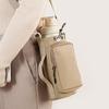 Commuter Bottle Carrying Case Crossbody Water Cup Carrier, Wear-resistant Protective Sleeve with Phone Pocket, Drawstring Anti Fall Protection Closure