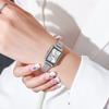 Damenuhr Luxus Rechteckiges Zifferblatt Damen Quarzuhr Mädchen Geschenke Koreanisches Stahlarmband Studenten Armbanduhr Dropshipping