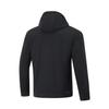 Li-Ning Fitness Series Sports Casual Simple Solid Color Hooded Zipper Fleece Jacket Unisex Jacket Black AFDUC33-1