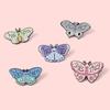 Unique Colorful Butterfly Shape Metal Badge Brooch Gender Pronoun Pin For Accessories
