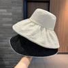Women S Summer Fisherman Hat Large Brim Sun Protection Foldable Beach Cap