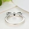 Women's Vintage Rhinestone Inlaid Bowknot Engagement Finger Ring Jewelry Gift