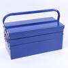 Thickened Double-Layer Metal Toolbox with Three-Layer Folding Design
