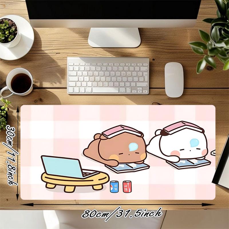 Study Buddies Xl Gaming Mouse Pad Nonslip Rubber Base Stitched Edge Waterproof Desk Mat For Pc Laptop Gamer Office Computer Accessories C927609