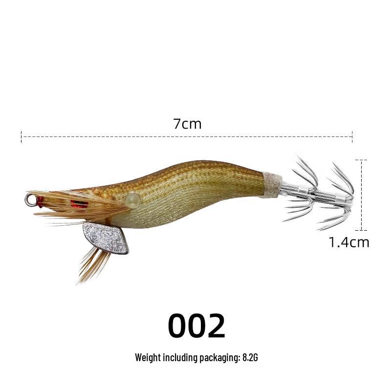 Oeny Luminous Wooden Shrimp Squid Lure