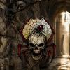 Acrylic Skeleton Suncatcher Halloween Wind Chime Skull Spider Suncatcher, Double Side Printed Window Retro Horror Party Supplies Ornament, Outdoor