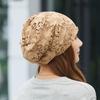 Damen Frühling Sommer Koreanischer Stil Vielseitiges Stirnband Hut Turban Hut Blume Dünn Atmungsaktiv Slouchy Hut Glatze Kappe