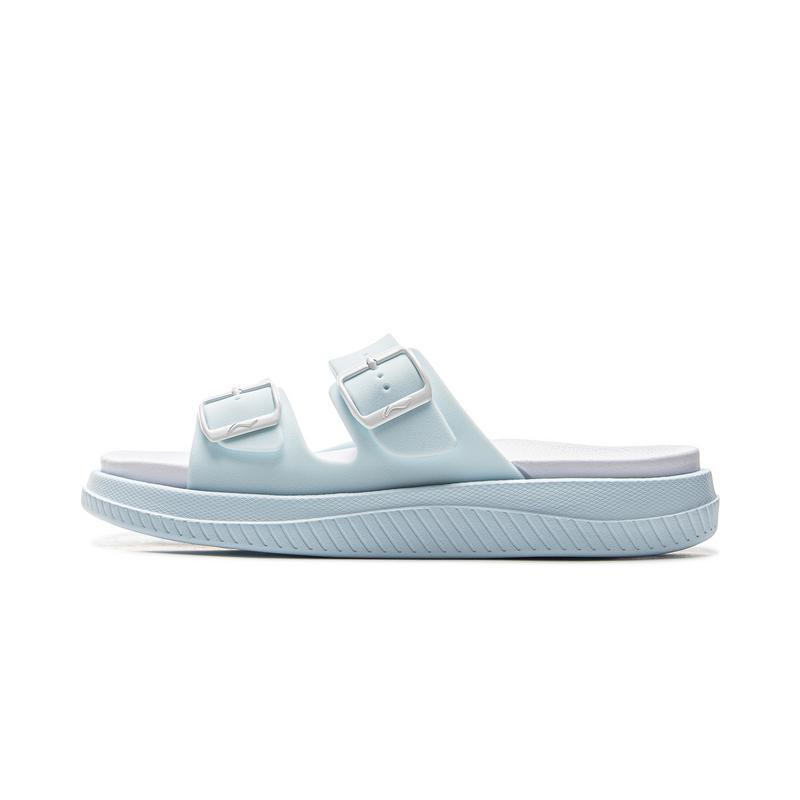 Li-Ning Comfortable Versatile Non-Slip Durable Slide Sandals Women Footwear Light-Blue AGAV014-3