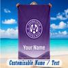 Toalha de Praia Nome Personalizado Texto, Toalha Grande de Secagem Rápida Para Praia Casa Áustria Wien FC